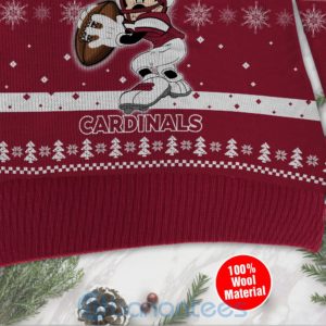 Arizona Cardinals Mickey Mouse Funny Ugly Christmas 3D Sweater Product Photo