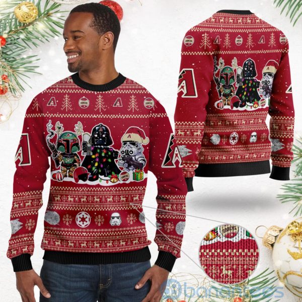 Arizona Diamondbacks Star Wars Ugly Christmas 3D Sweater Product Photo