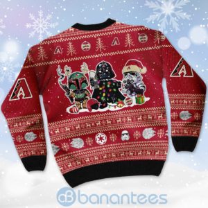 Arizona Diamondbacks Star Wars Ugly Christmas 3D Sweater Product Photo