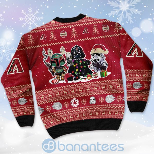 Arizona Diamondbacks Star Wars Ugly Christmas 3D Sweater Product Photo
