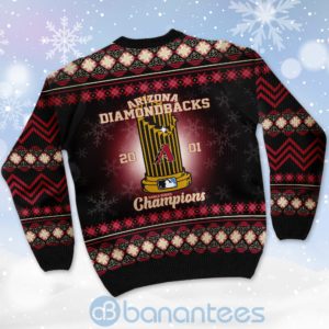Arizona Diamondbacks World Series Champions Ugly Christmas 3D Sweater Product Photo