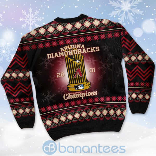 Arizona Diamondbacks World Series Champions Ugly Christmas 3D Sweater Product Photo