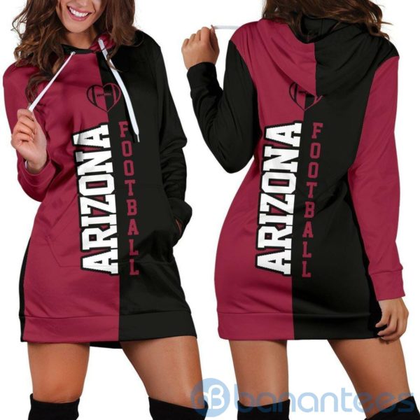 Arizona Football Hoodie Dress For Women Product Photo