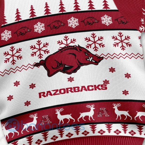 Arkansas Razorbacks Custom Name Personalized Ugly Christmas 3D Sweater Product Photo