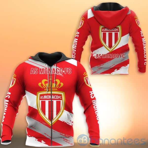 As Monaco Fc All Over Printed Hoodies Zip Hoodies Product Photo