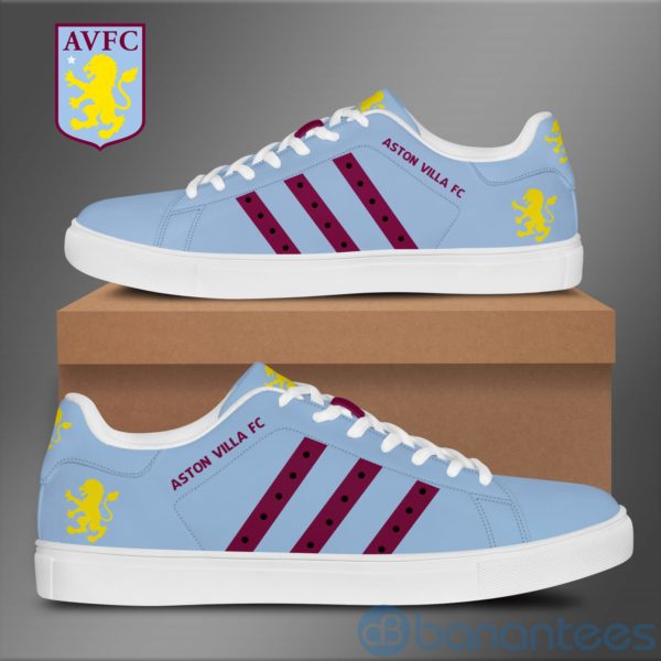 Aston Villa Light Blue Low Top Skate Shoes Product Photo