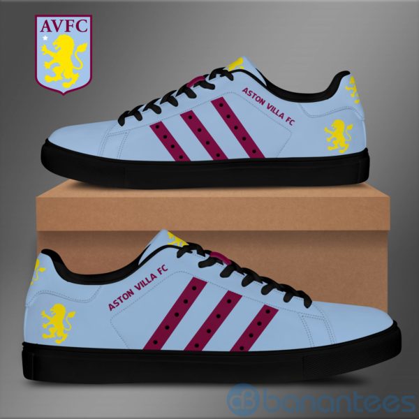 Aston Villa Light Blue Low Top Skate Shoes Product Photo