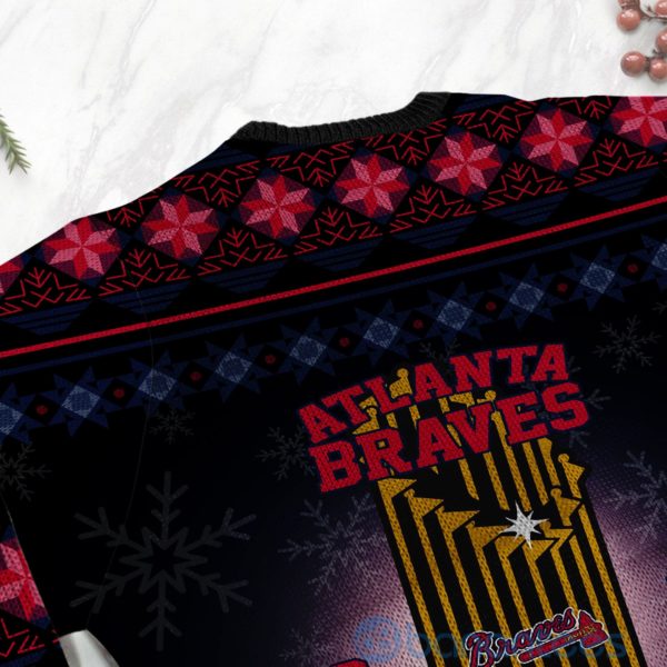 Atlanta Braves World Series Champions Ugly Christmas 3D Sweater Product Photo