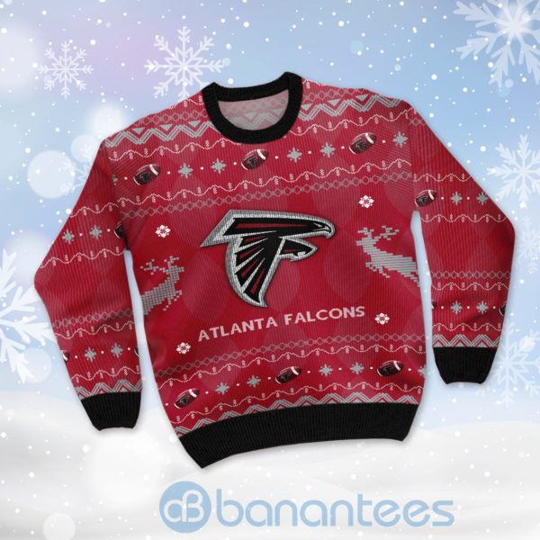 Atlanta Falcons American Football Black Ugly Christmas 3D Sweater Product Photo