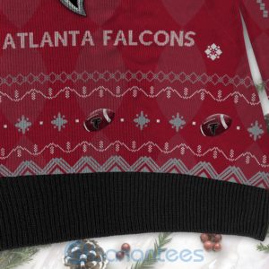 Atlanta Falcons American Football Black Ugly Christmas 3D Sweater Product Photo