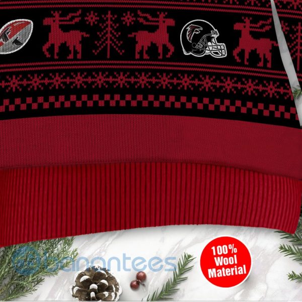 Atlanta Falcons Grateful Dead SKull And Bears Custom Name Uglu Christmas 3D Sweater Product Photo