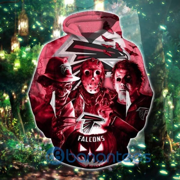 Atlanta Falcons Hoodies 3D Halloween Horror Night Full Printed Product Photo