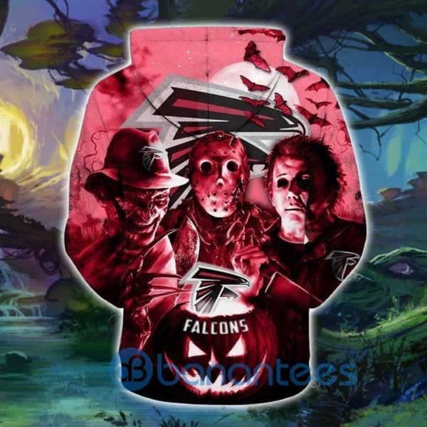 Atlanta Falcons Hoodies 3D Halloween Horror Night Full Printed Product Photo