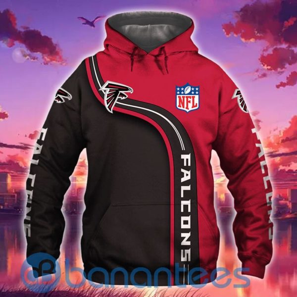 Atlanta Falcons Men's Full Printed Hoodie 3D Highway Letter Product Photo