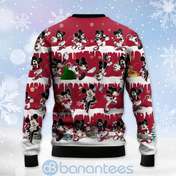 Atlanta Falcons Mickey American Football Ugly Christmas 3D Sweater Product Photo