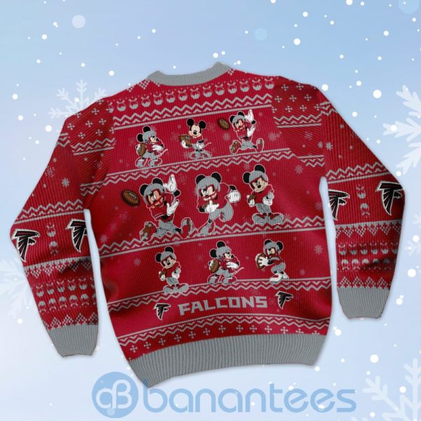 Atlanta Falcons Mickey Mouse Ugly Christmas 3D Sweater Product Photo