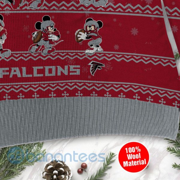 Atlanta Falcons Mickey Mouse Ugly Christmas 3D Sweater Product Photo