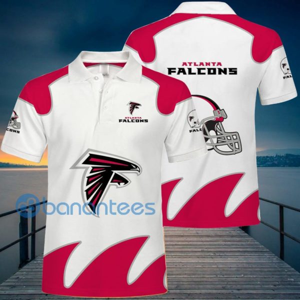 Atlanta Falcons White Polo Shirt For Men Product Photo
