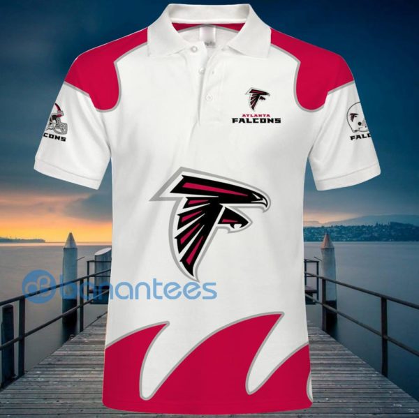 Atlanta Falcons White Polo Shirt For Men Product Photo
