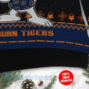 Auburn Tigers Snoopy Dabbing Ugly Christmas 3D Sweater Product Photo