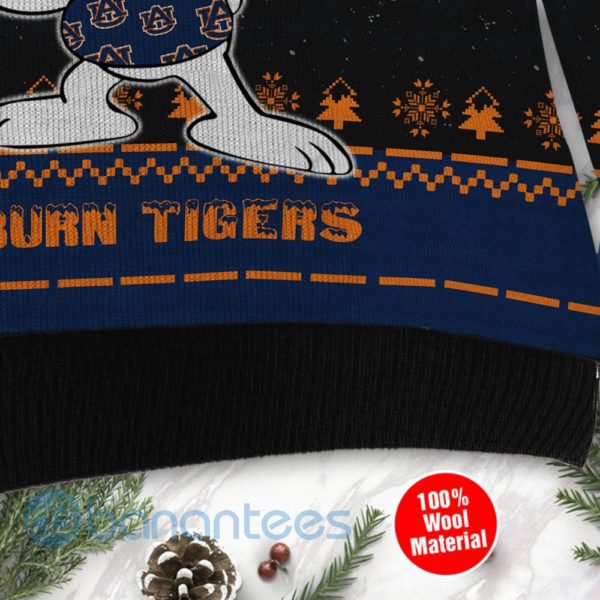 Auburn Tigers Snoopy Dabbing Ugly Christmas 3D Sweater Product Photo