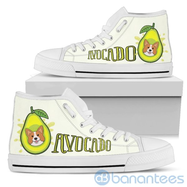 Avocado Dog Lover Corgi High Top Shoes Product Photo