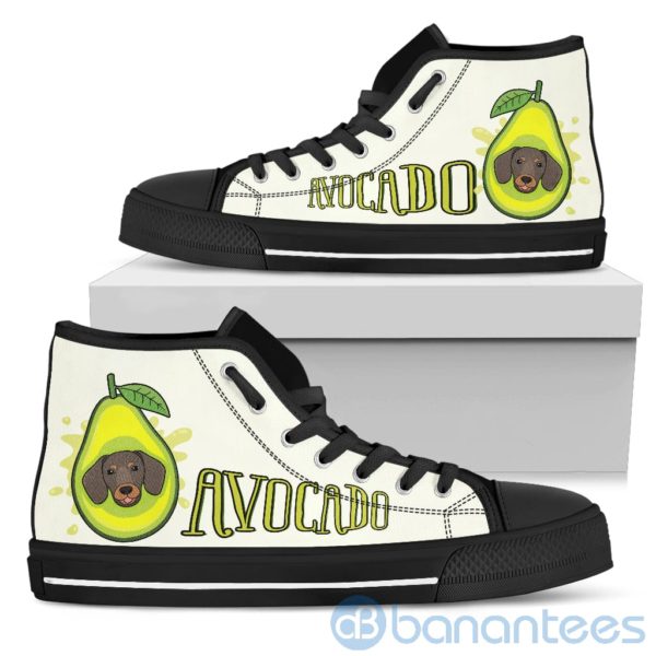 Avocado Dog Lover Dachshund High Top Shoes Product Photo