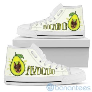 Avocado Dog Lover Doberman High Top Shoes Product Photo