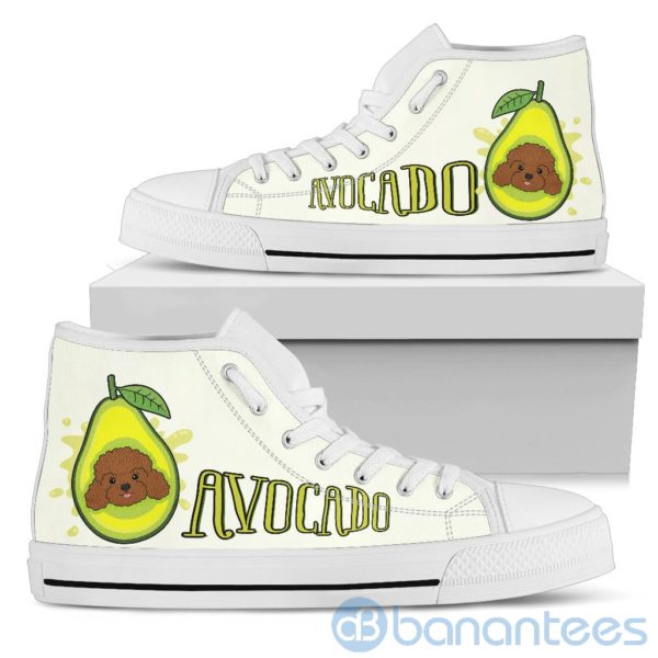 Avocado Dog Lover Poodle High Top Shoes Product Photo