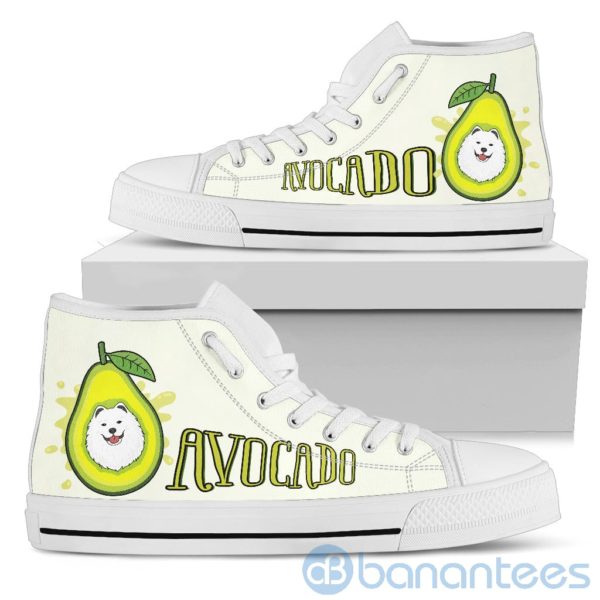 Avocado Dog Lover Samoyed High Top Shoes Product Photo