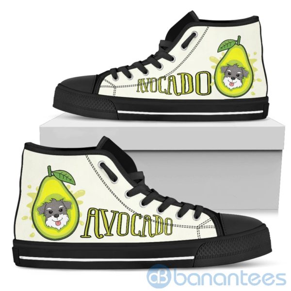Avocado Dog Lover Schnauzer High Top Shoes Product Photo
