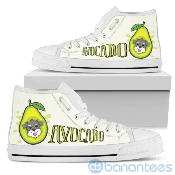 Avocado Dog Lover Schnauzer High Top Shoes Product Photo