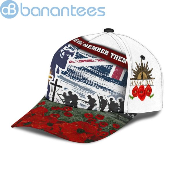 Azacay Old Soldier Australian Flag We Will Remember Them All Over Printed 3D Cap Product Photo