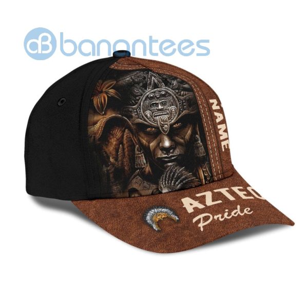Aztec Warior Mexican Personalized Name All Over Printed 3D Cap Product Photo
