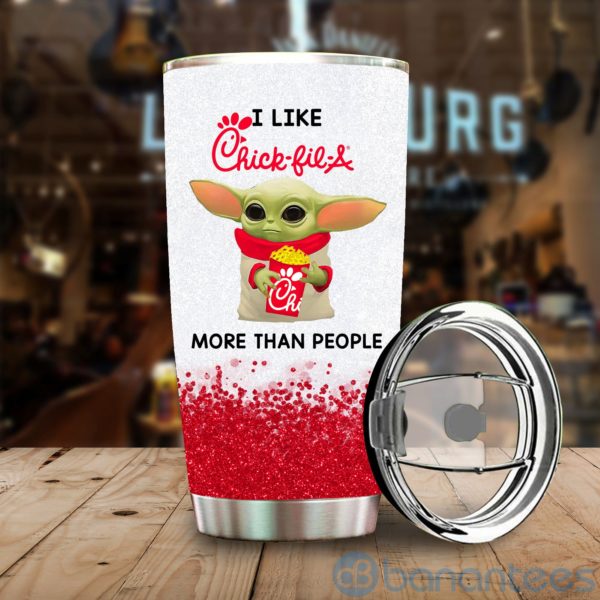Baby Yoda I Like Chick Kie A More Than People Tumbler Product Photo