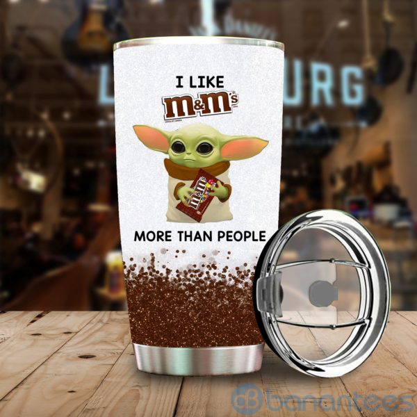 Baby Yoda I Like M&M's More Than People Tumbler Product Photo