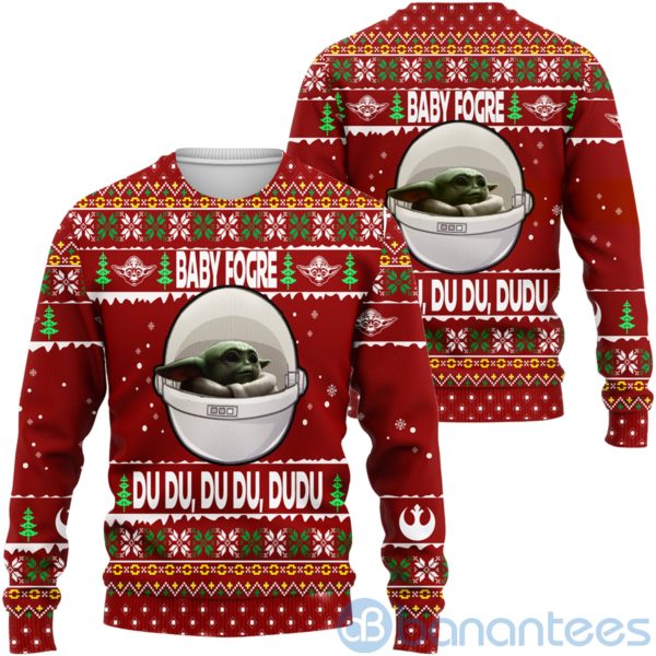Baby yoda Ugly Christmas All Over Printed 3D Shirt Product Photo