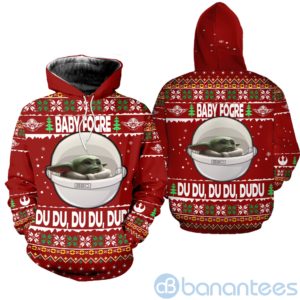 Baby yoda Ugly Christmas All Over Printed 3D Shirt Product Photo