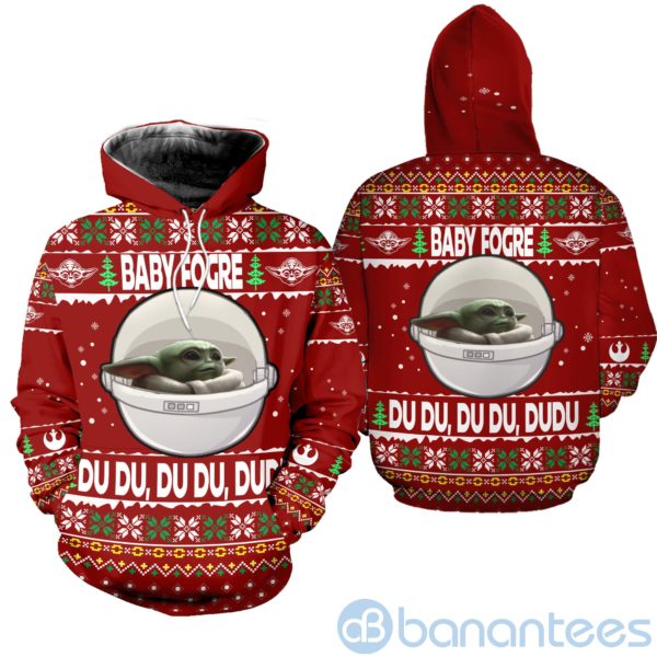 Baby yoda Ugly Christmas All Over Printed 3D Shirt Product Photo