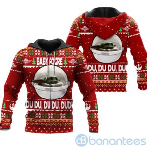 Baby yoda Ugly Christmas All Over Printed 3D Shirt Product Photo