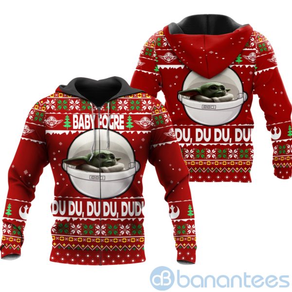 Baby yoda Ugly Christmas All Over Printed 3D Shirt Product Photo