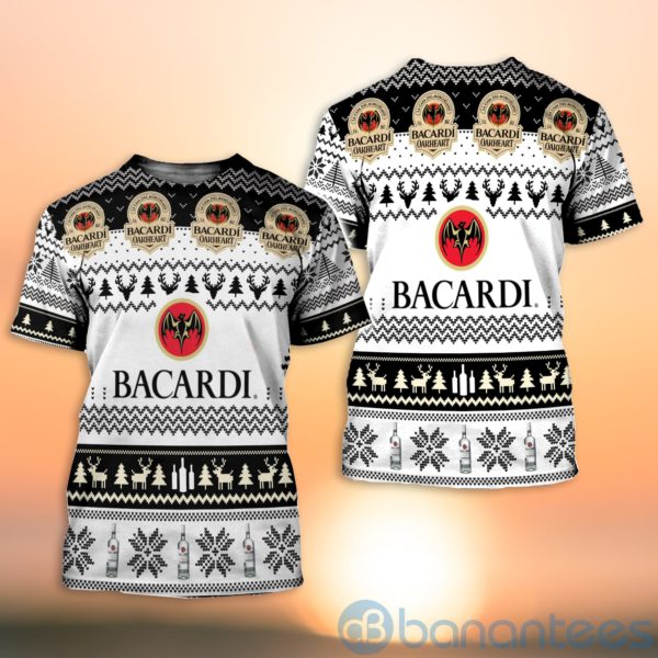 Bacardi Wine Ugly Christmas All Over Printed 3D Shirt Product Photo