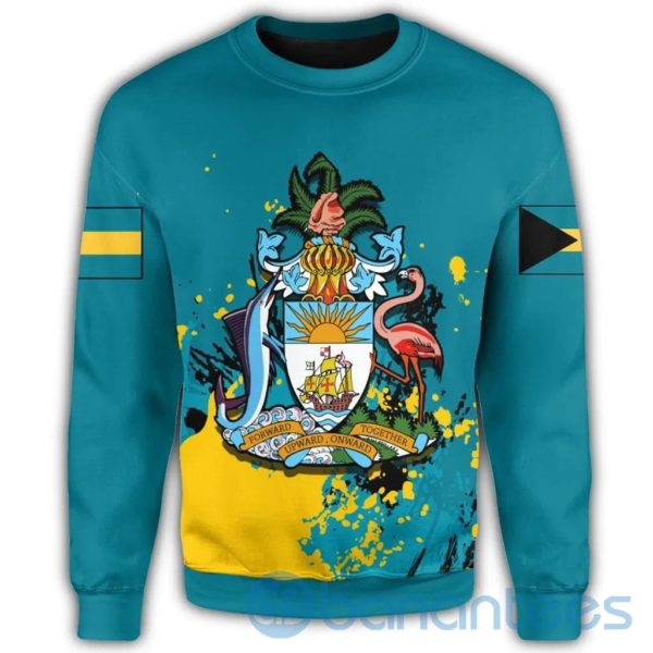 Bahamas Coat Of Arms Spaint Style All Over Printed 3D Sweatshirt Product Photo