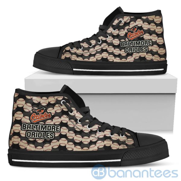Ball Types Baltimore Orioles High Top Shoes Product Photo