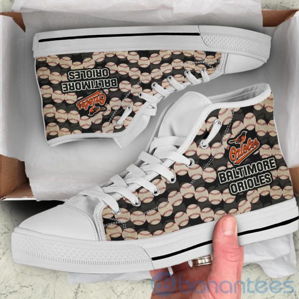 Ball Types Baltimore Orioles High Top Shoes Product Photo