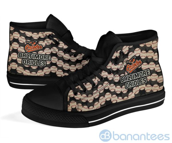 Ball Types Baltimore Orioles High Top Shoes Product Photo