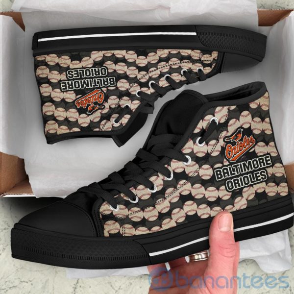Ball Types Baltimore Orioles High Top Shoes Product Photo