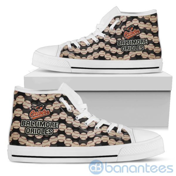 Ball Types Baltimore Orioles High Top Shoes Product Photo