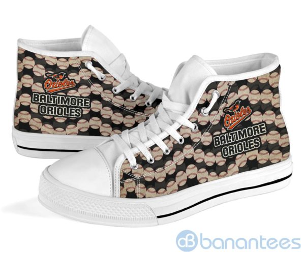 Ball Types Baltimore Orioles High Top Shoes Product Photo