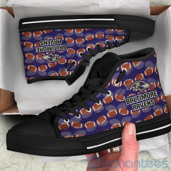 Ball Types Baltimore Ravens High Top Shoes Product Photo